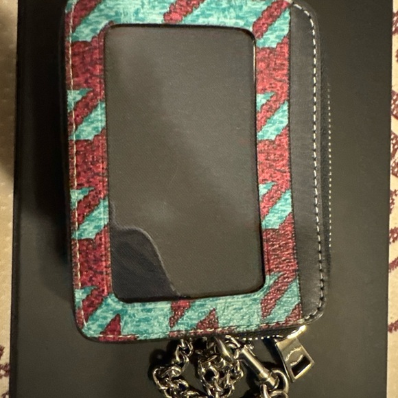 Coach Houndstooth Card Holder - Picture 2 of 7